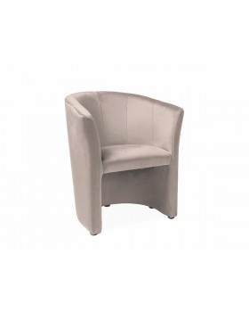 Крісло для клієнтів TM-1 VELVET BL.40 м'яке крісло з круглою спинкою для вітальні кабінету та зони відпочинку Крісло для клієнтів TM-1 VELVET BL.40 м'яке крісло з круглою спинкою для вітальні кабінету та зони відпочинку