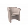 Крісло для клієнтів TM-1 VELVET BL.40 м'яке крісло з круглою спинкою для вітальні кабінету та зони відпочинку