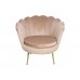 Крісло для вітальні та салону CAMELLIA 1 VELVET BL.28 бежевий велюр ніжки золото Крісло для вітальні та салону CAMELLIA 1 VELVET BL.28 бежевий велюр ніжки золото