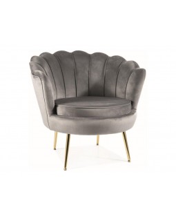 Дизайнерское кресло CAMELLIA 1 VELVET BL.14 с ножками золотого цвета для гостиной кабинета Дизайнерское кресло CAMELLIA 1 VELVET BL.14 с ножками золотого цвета для гостиной кабинета