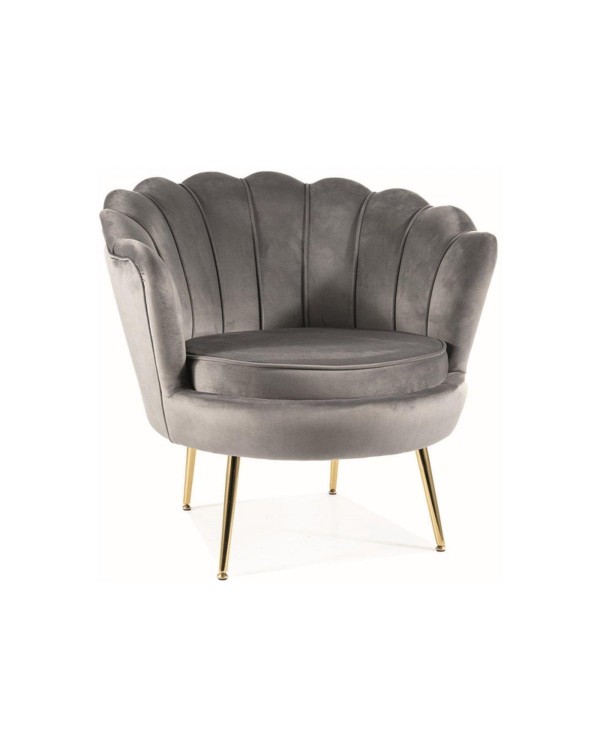 Дизайнерское кресло CAMELLIA 1 VELVET BL.14 с ножками золотого цвета для гостиной кабинета Дизайнерское кресло CAMELLIA 1 VELVET BL.14 с ножками золотого цвета для гостиной кабинета