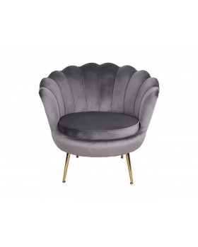 Дизайнерське крісло CAMELLIA 1 VELVET BL.14 із ніжками золотого кольору для вітальні кабінету-foto3