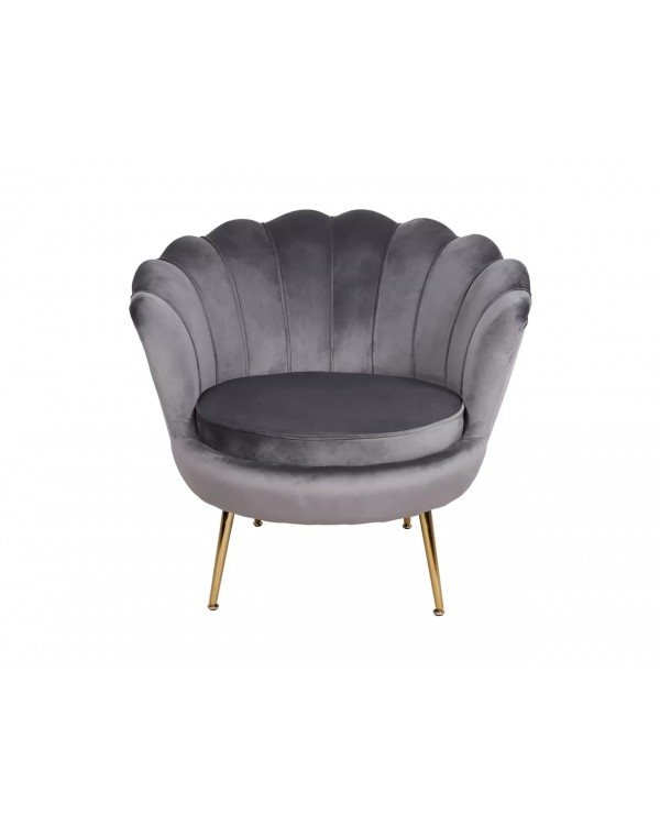 Дизайнерское кресло CAMELLIA 1 VELVET BL.14 с ножками золотого цвета для гостиной кабинета Дизайнерское кресло CAMELLIA 1 VELVET BL.14 с ножками золотого цвета для гостиной кабинета