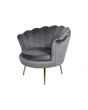 Дизайнерське крісло CAMELLIA 1 VELVET BL.14 із ніжками золотого кольору для вітальні кабінету-foto5