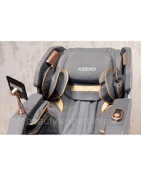 Кресло массажное для всего тела XZERO X15 SL Gray для домашнего пользования с функцией шиацу и SL-кареткой
