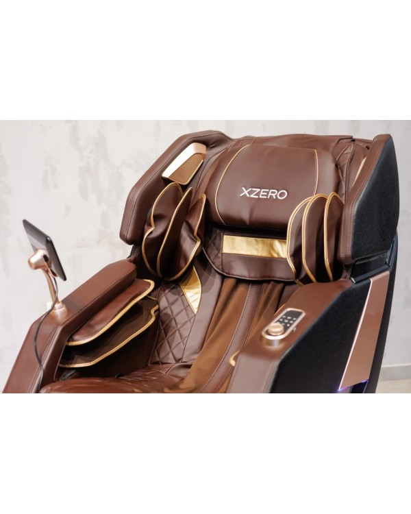 Массажне крісло для всього тіла XZERO X15 SL Brown з інфрачервоним підігрівом і AirBag для повного релаксу вдома Массажне крісло для всього тіла XZERO X15 SL Brown з інфрачервоним підігрівом і AirBag для повного релаксу вдома
