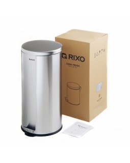 Rixo Solido PB230S — відро для сміття з педаллю з нержавійки 30 л плавне закриття кришки-foto7