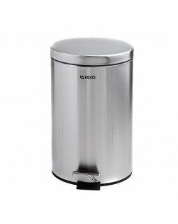 Кошик для сміття Rixo Solido PB212S 12 л з педаллю сталь матова внутрішній пластиковий контейнер-foto3