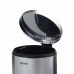 Корзина для мусора Rixo Solido PB212S 12 л с педалью матовая сталь внутренний пластиковый контейнер