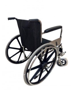Инвалидное кресло FS809B складное с литыми колесами и подножками до 115 кг-foto5