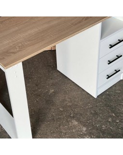 Маникюрный стол SV03-25 (110×50×74 см) однотумбовый стол мастера для салона красоты-foto3