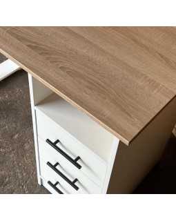 Маникюрный стол SV03-25 (110×50×74 см) однотумбовый стол мастера для салона красоты-foto4