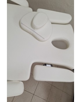 Стационарный массажный стол 8271 White с 2 электромоторами для косметологии и реабилитации-foto7