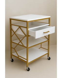 Тележка-тумба для косметики и аппаратов Lux Style_Lv дизайнерский столик этажерка для салонов красоты Тележка-тумба для косметики и аппаратов Lux Style_Lv дизайнерский столик этажерка для салонов красоты