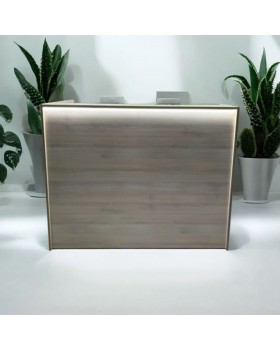 Стійка-рецепція для адміністратора Laura_BR ресепшн з LED-підсвічуванням для клініки студії салону Стійка-рецепція для адміністратора Laura_BR ресепшн з LED-підсвічуванням для клініки студії салону