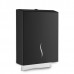 Настінний тримач-диспенсер для паперових листових V- рушників металевий чорний Настінний тримач-диспенсер для паперових листових V- рушників металевий чорний