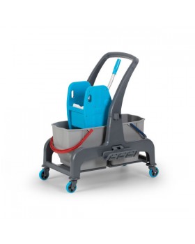 Візок для вологого прибирання Procart JET 720S з двома відрами та віджимом для швабри Візок для вологого прибирання Procart JET 720S з двома відрами та віджимом для швабри