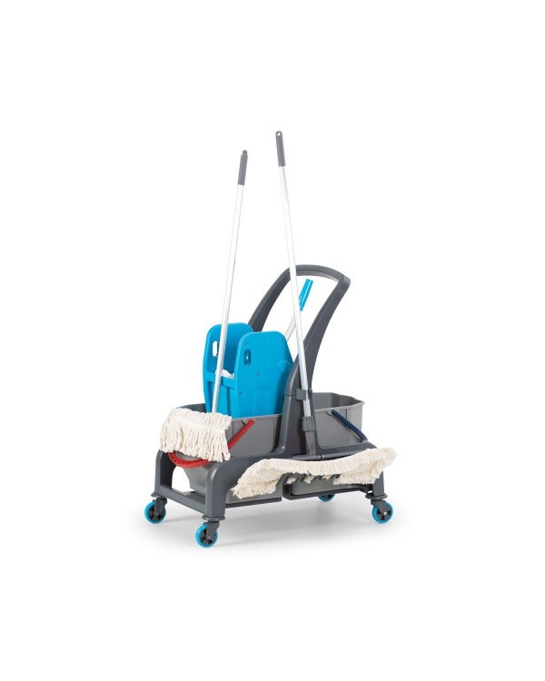Візок для вологого прибирання Procart JET 720S з двома відрами та віджимом для швабри Візок для вологого прибирання Procart JET 720S з двома відрами та віджимом для швабри