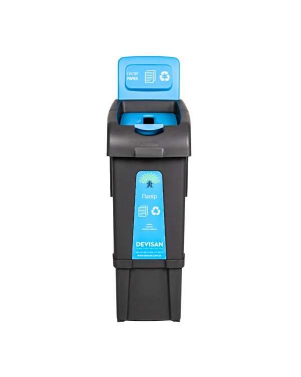 Контейнер для сортування сміття Fantom 80 л (папір) Контейнер для сортування сміття Fantom 80 л (папір)