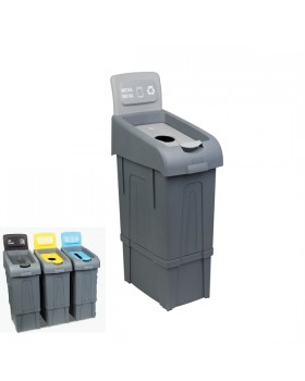 Контейнер для сортування сміття 80 л Fantom (метал)-foto5