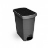 Відро для сміття сортувальне з педаллю 20 л Portimpex Black