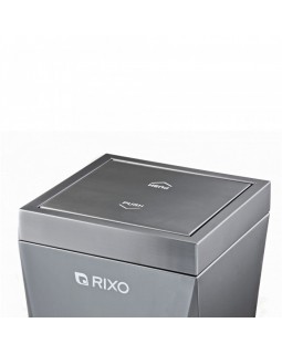 Металлическая урна для мусора Rixo Solido WB060G Black 60 л с внутренним съемным ведром-foto5