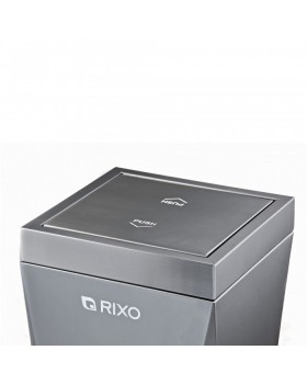 Металева урна для сміття Rixo Solido WB060G Black 60 л з внутрішнім знімним відром-foto5