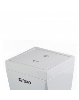 Мусорная урна Rixo Solido WB060W 60 л белая матовая с поворотной крышкой-foto4