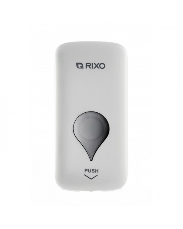 Білий дозатор мила Rixo Maggio S098W 1000 мл настінного типу