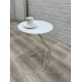 Кофейный столик MR-СМ_loft-21 с круглой стеклянной столешницей для клиентской зоны Кофейный столик MR-СМ_loft-21 с круглой стеклянной столешницей для клиентской зоны