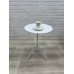 Кофейный столик MR-СМ_loft-21 с круглой стеклянной столешницей для клиентской зоны Кофейный столик MR-СМ_loft-21 с круглой стеклянной столешницей для клиентской зоны