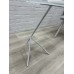 Кофейный столик MR-СМ_loft-21 с круглой стеклянной столешницей для клиентской зоны Кофейный столик MR-СМ_loft-21 с круглой стеклянной столешницей для клиентской зоны