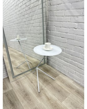 Кофейный столик MR-СМ_loft-21 с круглой стеклянной столешницей для клиентской зоны-foto6