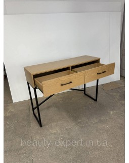 Стіл манікюрний з двома ящичками СМ_loft-03в Столик з металевим каркасом для майстра салону краси-foto8