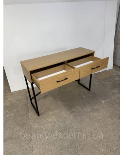 Стіл манікюрний з двома ящичками СМ_loft-03в Столик з металевим каркасом для майстра салону краси-foto9