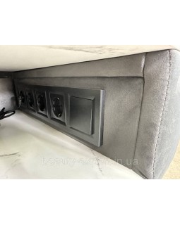 Манікюрний стіл PREMIUM-02 з металевим каркасом м’якою частиною та полицею-foto9