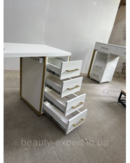 Стол для мастера маникюра с розетками PREMIUM-06в Loft удобный маникюрный столик-foto7