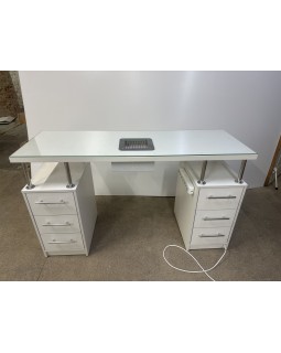 Двухтумбовый маникюрный стол с розетками СМ600-01_MR Стол для маникюра-foto3