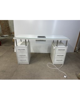 Двухтумбовый маникюрный стол с розетками СМ600-01_MR Стол для маникюра-foto4