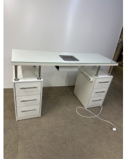 Двухтумбовый маникюрный стол с розетками СМ600-01_MR Стол для маникюра-foto5