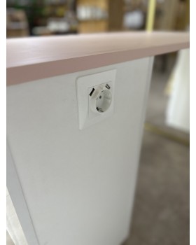 Стіл манікюрний Loft СМ100-24 робочий стіл майстра манікюру з тумбою на 4 ящики + врізні РОЗЕТКИ-foto3