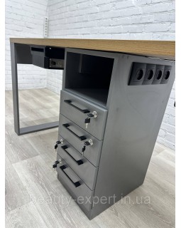 Двойной маникюрный стол для 2-х мастеров маникюра (180*50*80см) СМ500-12б-foto9