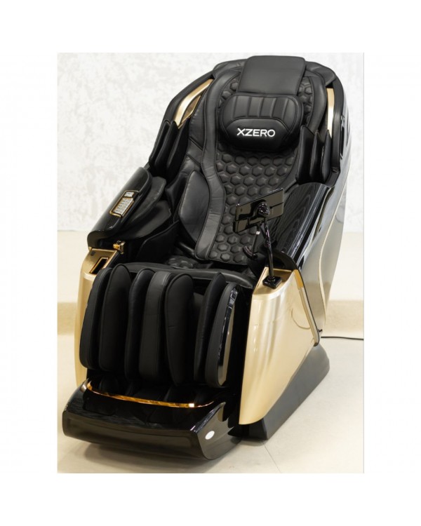 Преміальне масажне крісло XZERO LX 200 Pro Luxury Black - 2 каретки для ефективного масажу спини ніг і всього тіла