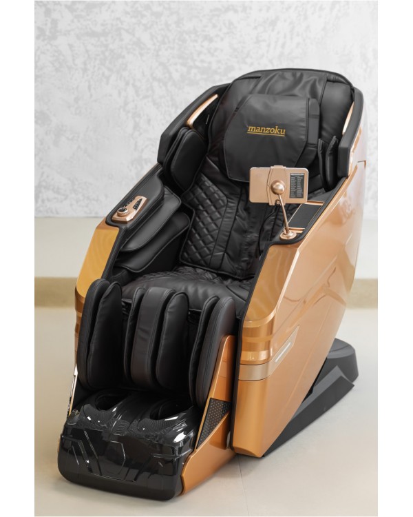 Преміум масажне крісло Manzoku SORA Gold з 3D SL-механізмом та Zero Gravity