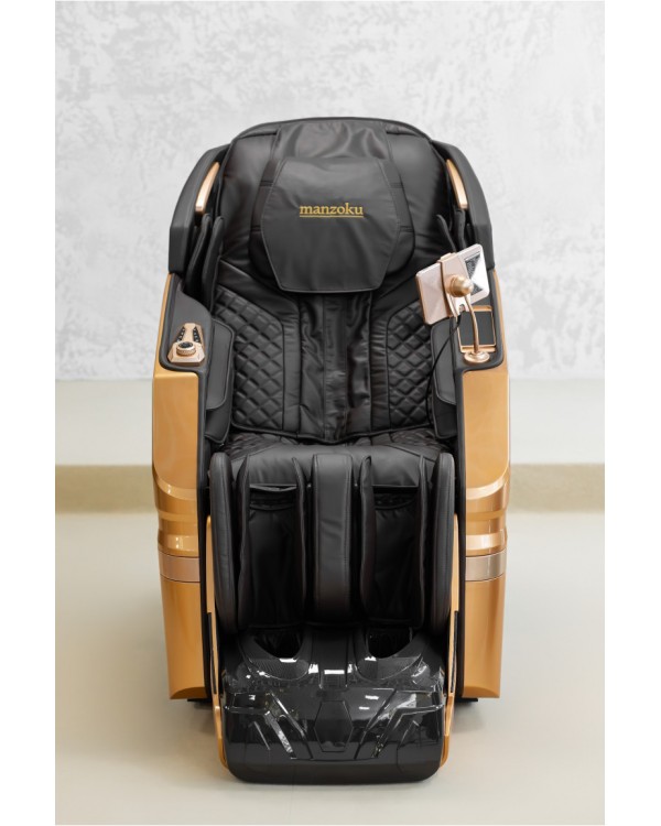 Преміум масажне крісло Manzoku SORA Gold з 3D SL-механізмом та Zero Gravity
