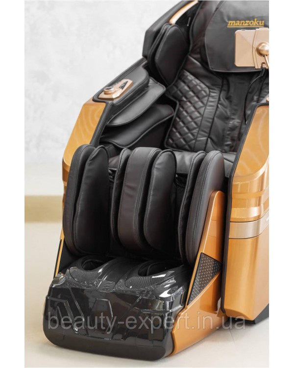 Премиум массажное кресло Manzoku SORA Gold с 3D SL-механизмом и Zero Gravity Премиум массажное кресло Manzoku SORA Gold с 3D SL-механизмом и Zero Gravity