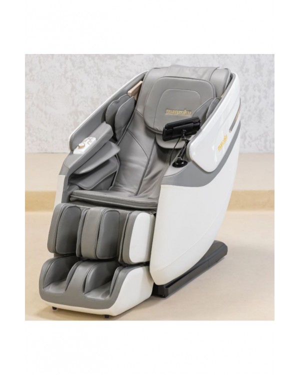 Комфортне масажне крісло Manzoku Taiko Ultrasound White для дому з інфрачервоним прогрівом та релаксом Комфортне масажне крісло Manzoku Taiko Ultrasound White для дому з інфрачервоним прогрівом та релаксом