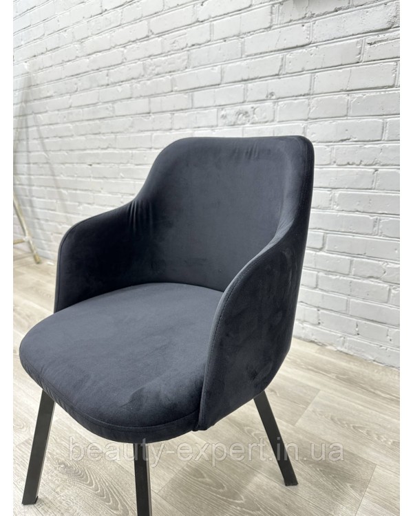 Стильне крісло для дому офісу Loft Elegance м'який стільчик на ніжках КР-01_MR
