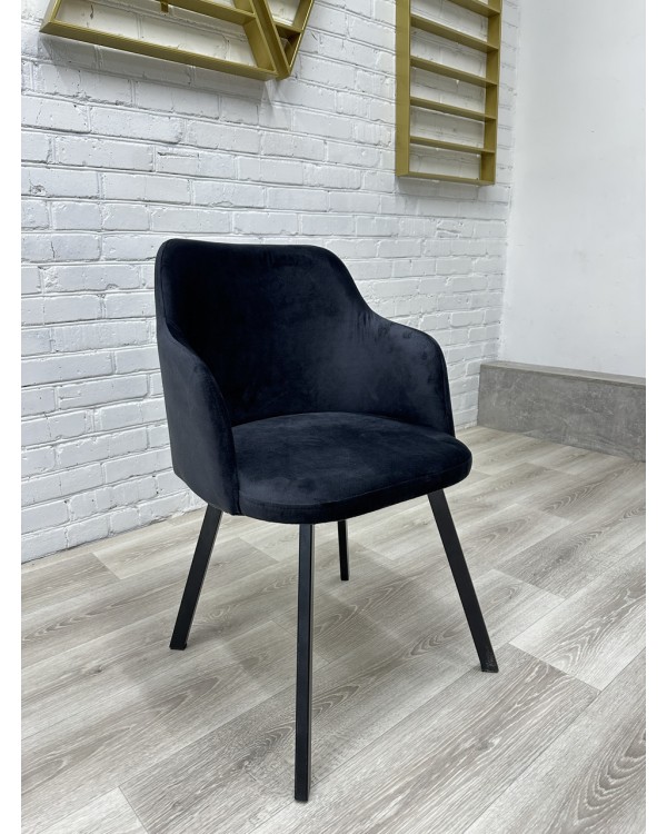 Стильне крісло для дому офісу Loft Elegance м'який стільчик на ніжках КР-01_MR