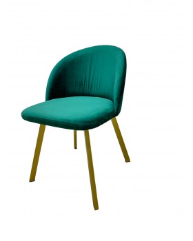 Стильний м'який стільчик Urban Comfort з ніжками Gold Зручне крісло для квартири офісу або кафе КР-02gold_MR